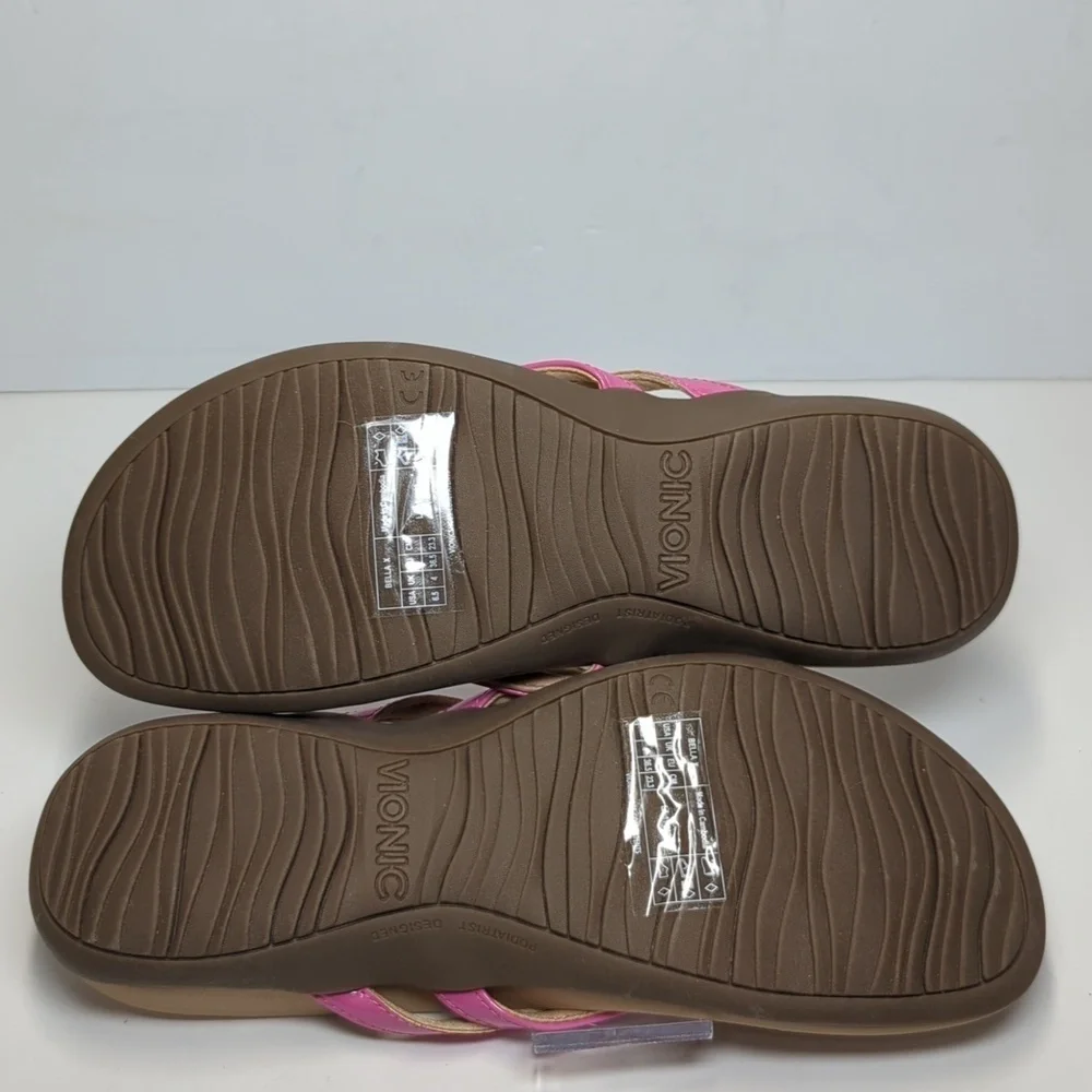 NWOT Vionic Bella X anniversary orthotic thong sandals women's size 6.5 EU 36.5 - Picture 8 of 14
